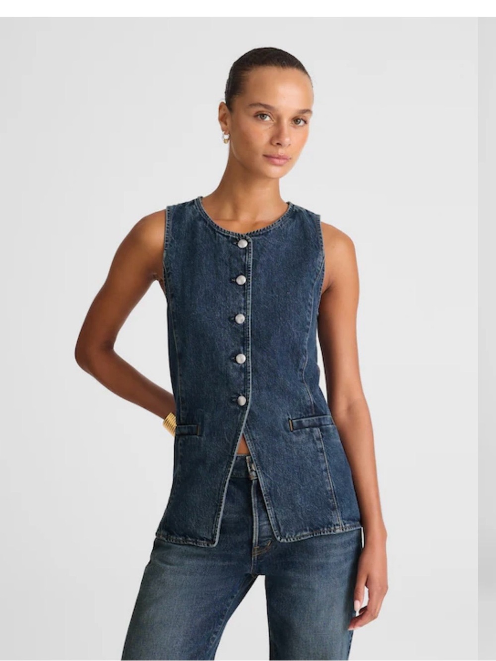Madewell Dark Blue Straight-Leg Jeans